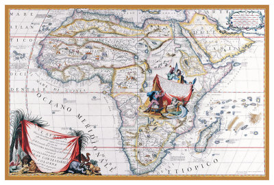 Map Of Africa by Vincenzo Coronelli Pricing Limited Edition Print image