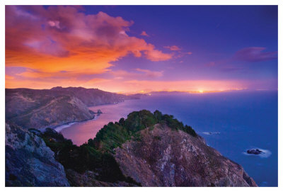 San Francisco From Muir Beach Overlook by Harold Davis Pricing Limited Edition Print image