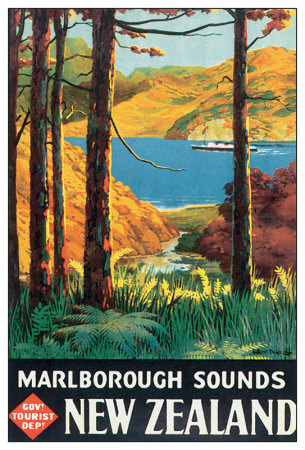 Marlborough Sounds, New Zealand by L. C. Mitchell Pricing Limited Edition Print image