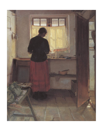 Girl In The Kitchen by Anna Kirstine Ancher Pricing Limited Edition Print image