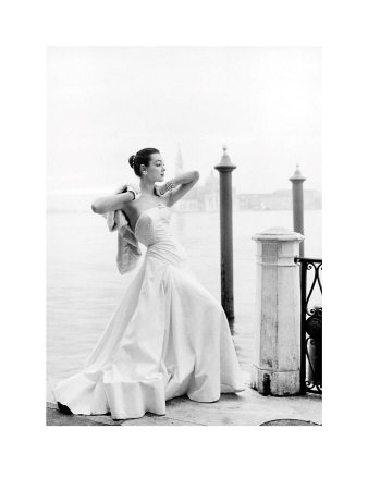 Evening Dress In Venice by Henry Clarke Pricing Limited Edition Print image