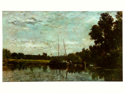 The Barges by Charles-Francois Daubigny Pricing Limited Edition Print image