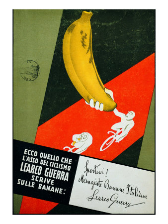 Advertising Poster Sportivi! Mangiate Banane Italiane by Antonio Mancini Pricing Limited Edition Print image