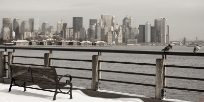 Manhattan In Winter by Philip Plisson Pricing Limited Edition Print image