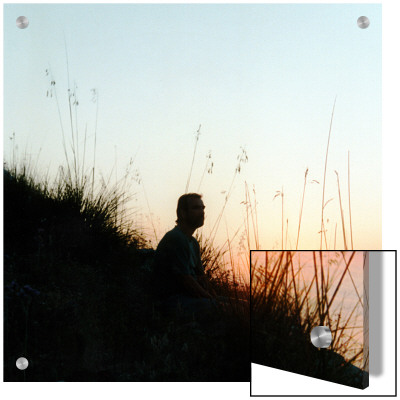 Man Sitting On Hillside At Sunrise by I.W. Pricing Limited Edition Print image