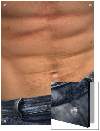 Close-Up Of Male Abs by J.S. Pricing Limited Edition Print image
