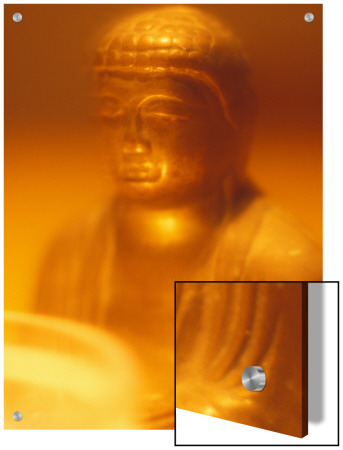 Golden Buddhist Statue by M.N. Pricing Limited Edition Print image