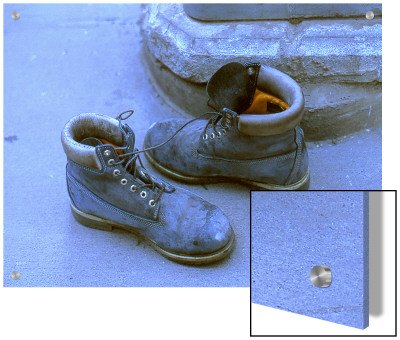 Pair Of Boots Left By Ground Zero Site, New York City by M.N. Pricing Limited Edition Print image