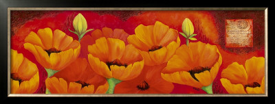 Planche D'anemones Orange by Sylvi Pasquier Pricing Limited Edition Print image