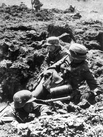 German Ss Troopers On The Western Front In France by Robert Hunt Pricing Limited Edition Print image