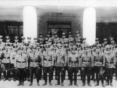 Official Photo Of Officers Of The Paris Gestapo by Robert Hunt Pricing Limited Edition Print image