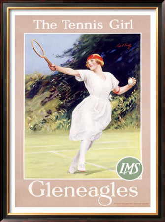 Gleneagles/The Tennis Girl by Septimus Scott Pricing Limited Edition Print image