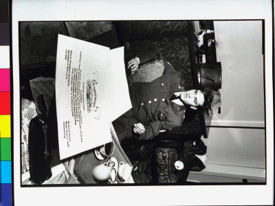 Elvis Presley In Uniform, Sitting At Desk With Large Army Certificate Of Achievement Document by James Whitmore Pricing Limited Edition Print image