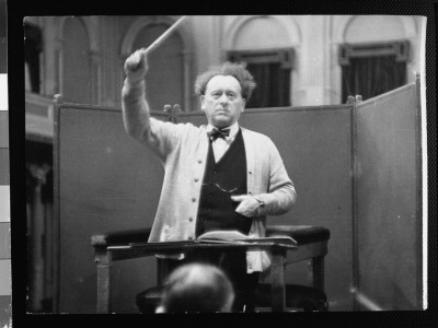 Musical Conductor Dr. Willem Mengelberg During Rehearsal With Concertgebouw Philharmonic by Alfred Eisenstaedt Pricing Limited Edition Print image
