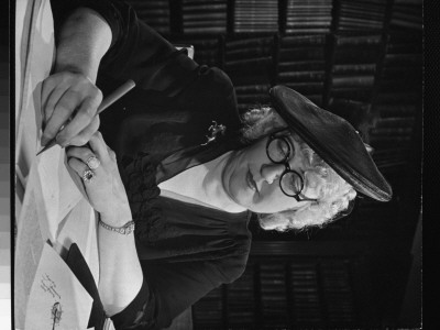 Woman Inventor, Holder Of 67 Patents, Taking Notes In The New York Public Library by Alfred Eisenstaedt Pricing Limited Edition Print image