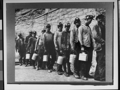 Miners Checking In At Lamphouse At Completion Of Morning Shift by Russell Lee Pricing Limited Edition Print image