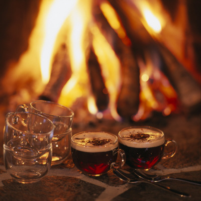 Christmas Punch By A Bonfire, Sweden by Helene Toresdotter Pricing Limited Edition Print image