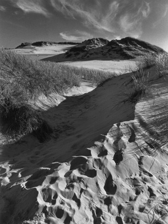 High Angle View Of Footprints In Sand by Bengt-Goran Carlsson Pricing Limited Edition Print image