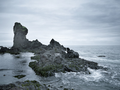 Rock Formations At A Coast, Iceland by Atli Mar Pricing Limited Edition Print image