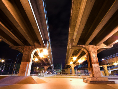 Skatepark Under The Viaduct by David Elton Pricing Limited Edition Print image