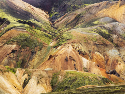 Looking Over Hills At Landmannalaugar, Iceland by Gunnar Svanberg Skulasson Pricing Limited Edition Print image