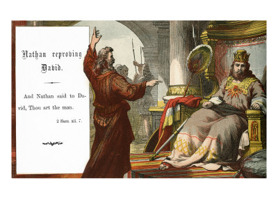 Nathan Reproving David, 2 Samuel , Chapter Xii, Verse 7 by Thomas Dalziel Pricing Limited Edition Print image