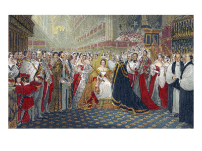 Queen Victoria Of England, Her Majesty 'S Coronation, 1837 by George Cruikshank Pricing Limited Edition Print image