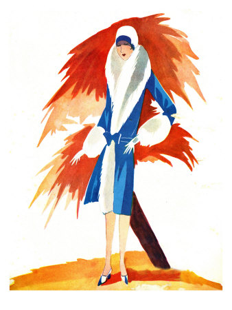 Le Miroir Des Modes September 1927 Magazine Cover by William Hole Pricing Limited Edition Print image
