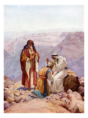 The Consecration Of Eleazar As High Priest By Moses And Aaron, Numbers 20: 25-27 by William Hole Pricing Limited Edition Print image