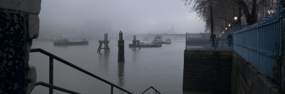 River Thames, London, In Fog by Richard Bryant Pricing Limited Edition Print image