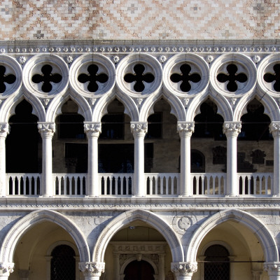 Doge's Palace (Palazzo Ducale), Venice - Architectural Detail by Mike Burton Pricing Limited Edition Print image