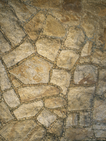 Cavanelas House, Rio De Janeiro - Detail Of Stonework, Architect: Oscar Niemeyer by Alan Weintraub Pricing Limited Edition Print image