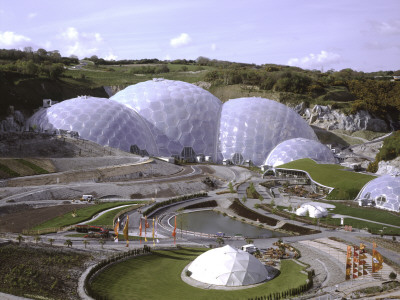 Eden Project, St Austell Cornwall, View Over The Biomes From The Vsitor Centre by Charlotte Wood Pricing Limited Edition Print image
