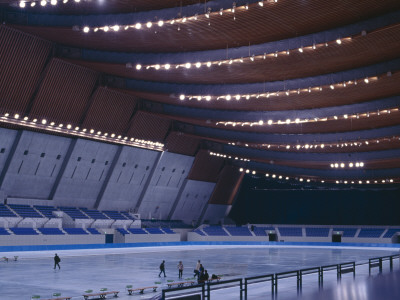 M Wave, Nagano Olympic Stadium, Minami Sports Park, Nagano, Japan, 1998 Winter Olympics by Bill Tingey Pricing Limited Edition Print image