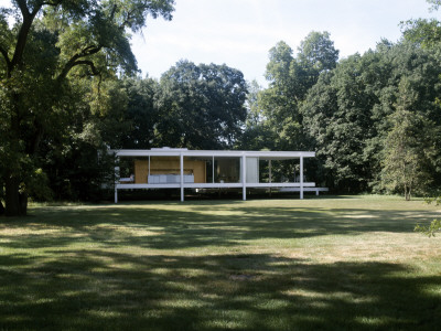 Farnsworth House, Plano, Illinois - Exterior, Architect: Ludwig Mies Van Der Rohe by Alan Weintraub Pricing Limited Edition Print image