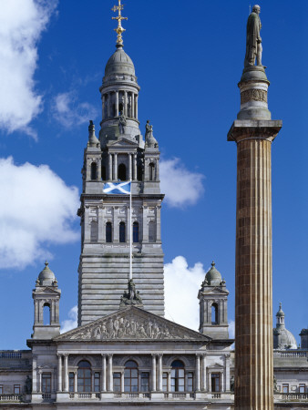 City Chambers, George Square, Glasgow, Scotland, 1883-8, Exterior, Architect: William Young by David Churchill Pricing Limited Edition Print image