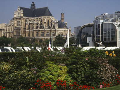 Saint Eustache And Les Halles, Paris by David Churchill Pricing Limited Edition Print image