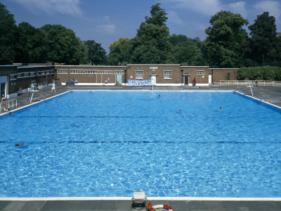 Brockwell Lido Swimming Pool 1930S by David Churchill Pricing Limited Edition Print image