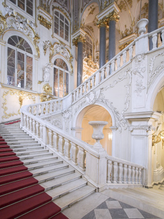 The Winter Palace, St Petersburg - The Jordan Staircase, Part Of The State Hermitage Museum by David Clapp Pricing Limited Edition Print image