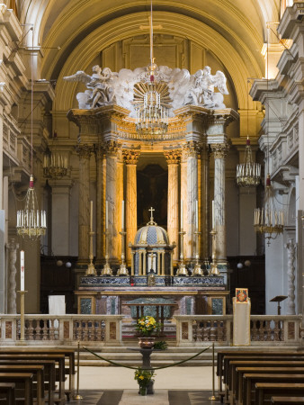Interior Of Trinita Dei Monti, Rome, Italy by David Clapp Pricing Limited Edition Print image
