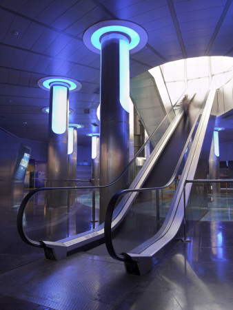 L'oceanografic, Valencia, 2003, Entrance Stairway, Architect: Felix Candela by David Clapp Pricing Limited Edition Print image