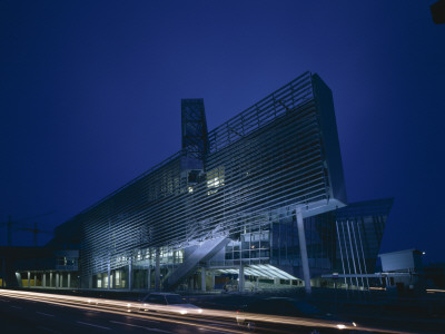 Hippo Bank, Alpen Adria Centre, Klagenfurt, Austria, Exterior View, Architect: Morphosis by Gisela Erlacher Pricing Limited Edition Print image