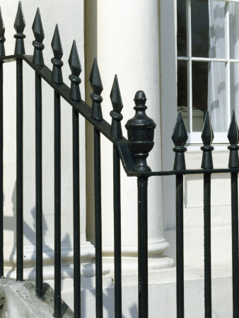 Detail Of Iron Railings, Park Crescent, London, 1812, Architect: John Nash by Jeremy Cockayne Pricing Limited Edition Print image