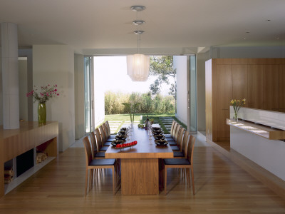 Brosmith Residence, Beverly Ranch, Los Angeles, California, Dining Area, Spf Architects by John Edward Linden Pricing Limited Edition Print image