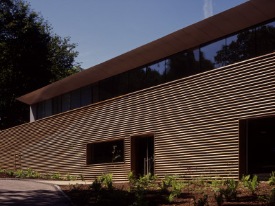 Mount Stuart Visitors' Centre, Isle Of Bute, Scotland, Entrance Architect: Munkenbeck And Marshall by Keith Hunter Pricing Limited Edition Print image