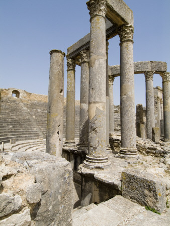 Theatre, Dougga, C.168 Ad by Natalie Tepper Pricing Limited Edition Print image