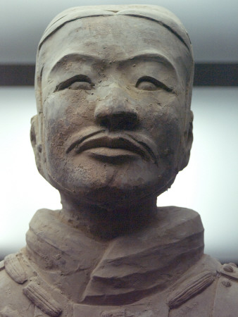 Detail, Terra Cotta Warrior, Xian, China by Natalie Tepper Pricing Limited Edition Print image