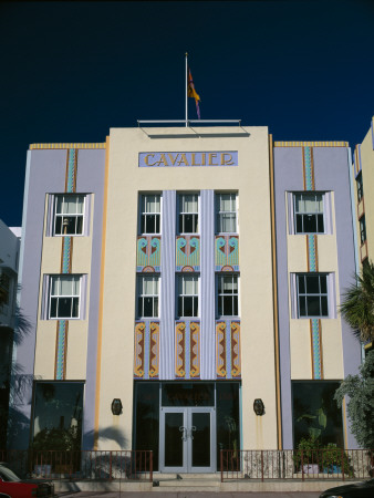 Cavalier Hotel, South Beach Miami, Florida, Usa, Front Elevation by Natalie Tepper Pricing Limited Edition Print image