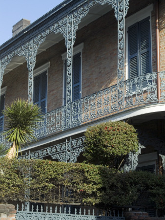 Wrought Iron Gallery, French Quarter, New Orleans, Louisiana by Natalie Tepper Pricing Limited Edition Print image