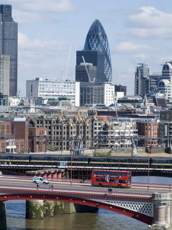 Blackfriars Bridge And The London Skyline by Natalie Tepper Pricing Limited Edition Print image